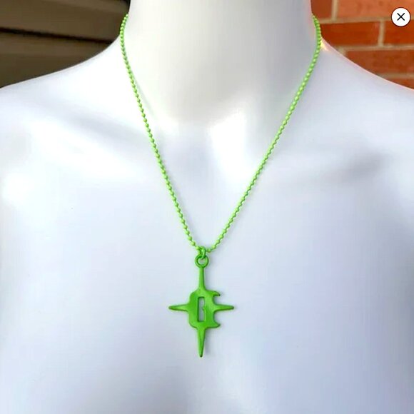 Dolls Kill Darker Waves Neon Retro Festival Necklace - Picture 1 of 4
